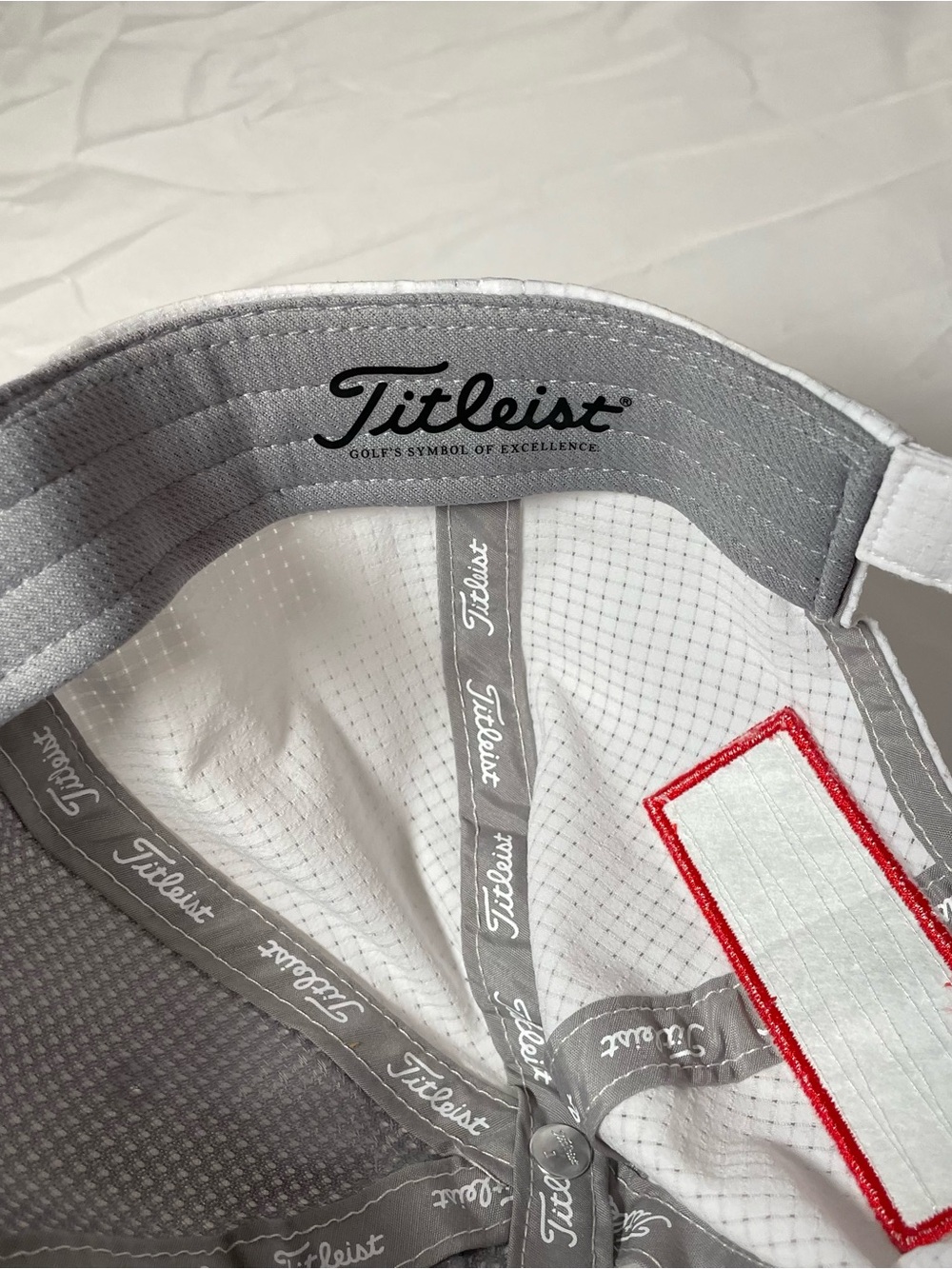 Titleist FJ Pro VI White Hat with Black Script Logo - Picture 6 of 6